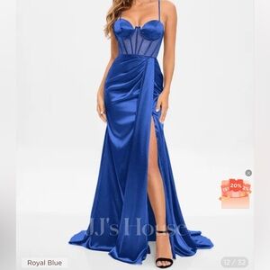 Trumpet/Mermaid Sweetheart Sweep Train Stretch Satin Dress